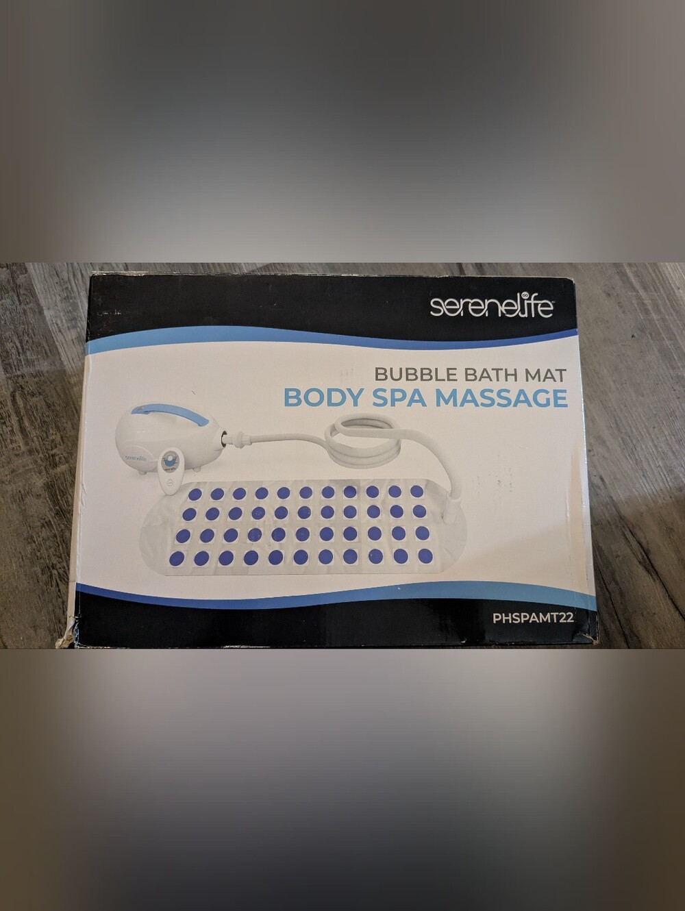 Blue Bubble Bath Body Spa Massager Portable New In Box